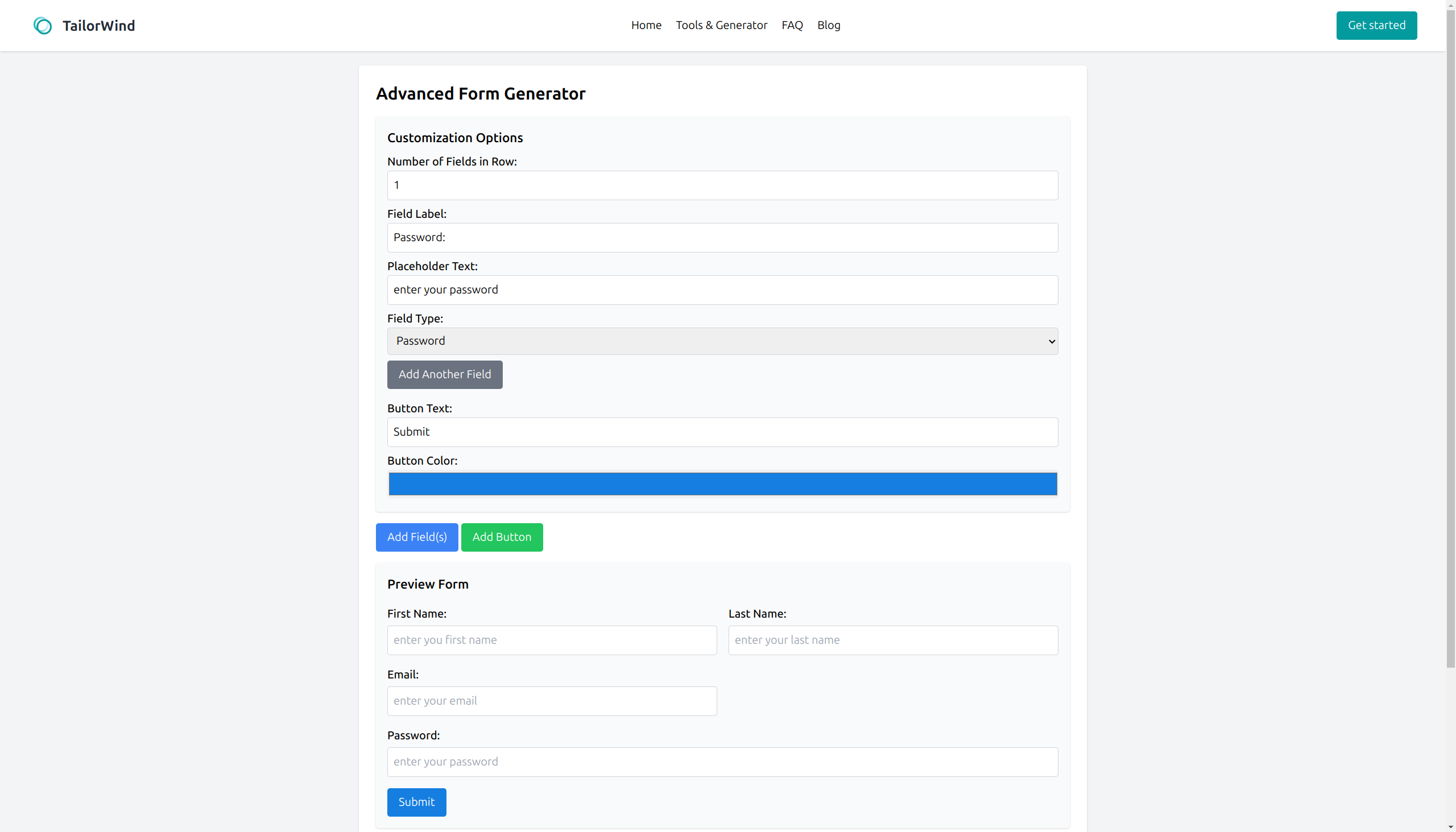 Table Generator